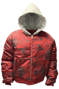 RED GRAFFITI BOMBER