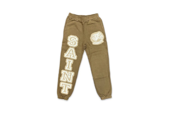 Saint Vanity Logo Sweatpants Tan